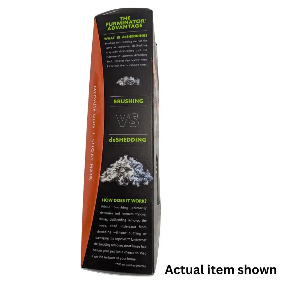 🐾 FURminator Undercoat deShedding Tool Medium Dog Short Hair New